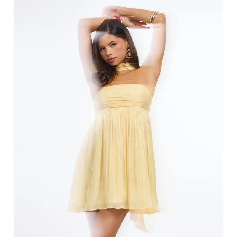 mya light blue satin mini dress product info and reviews