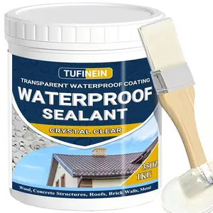 Transparent Waterproof Coating, 35oz Invisible Waterproof Agent Indoor & Outdoor Sealant Water-Based Clear Sealant Roofs, Walls, Garden, Terraces