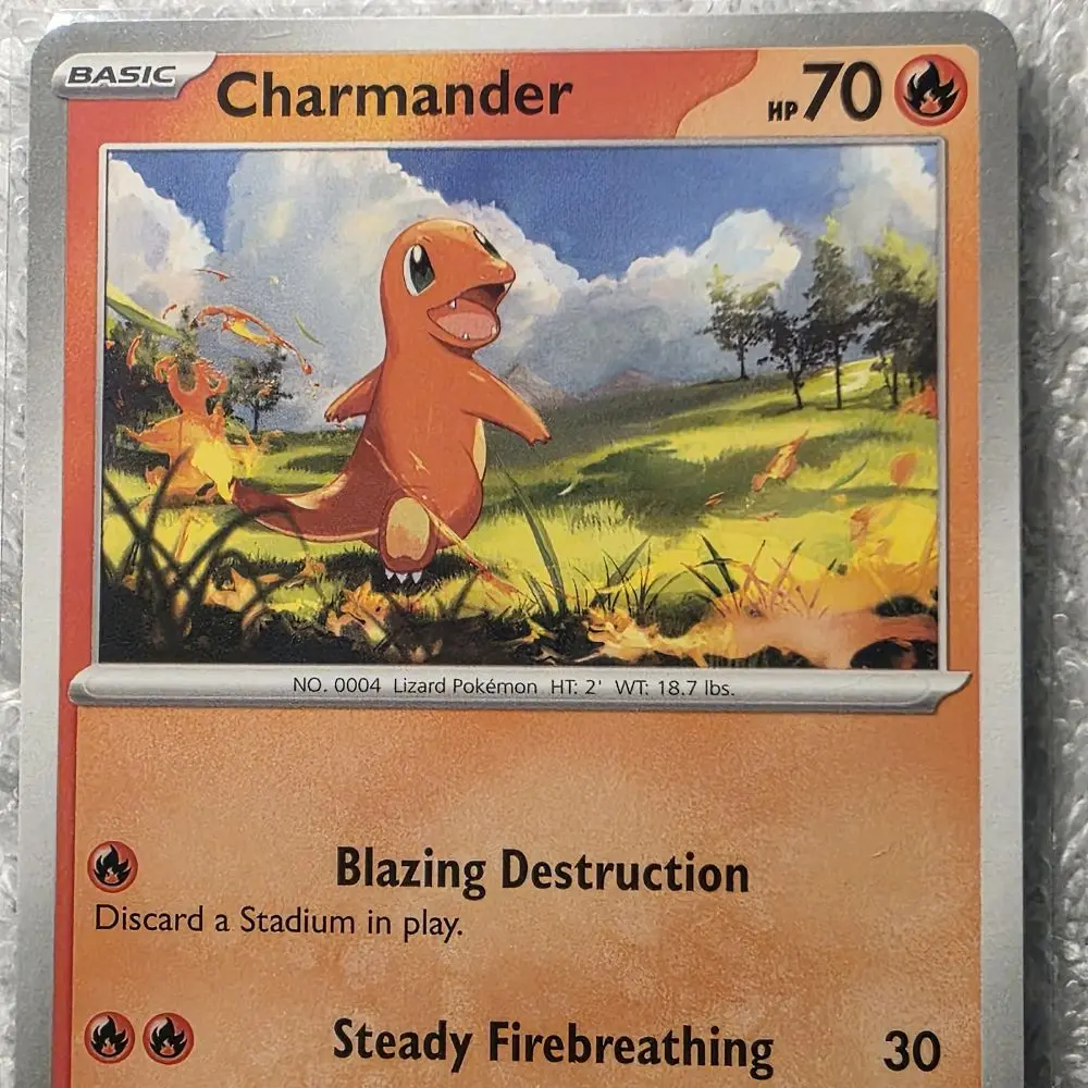 Charmander Official TCG Collectible Card (No. 007/091) - AI Graded, Near Mint Condition, Single Raw Collectible Card, Collectible Cards
