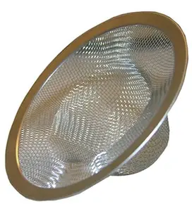 Larsen Supply 03-1384 Stainless Steel Shower Mesh Bathtub Strainer, Rust-Resistant Drain Protectors, Pack of 6