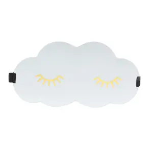 VOCOSTE 1 Pc Cloud Eyelash Pattern 3D Eye Mask for Rest for Travel Gray