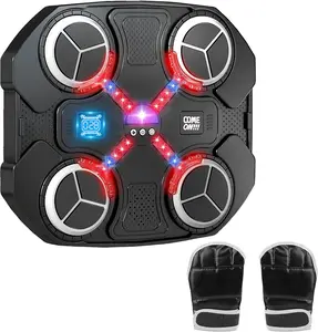 Music Boxing Machine Sport Toys for Kids and Adults,Wall Mounted Bluetooth Smart Punching Target,Training Pad Toy with Boxing Glove,Ideas Toys for Boys Girls Kids 3 4 5 6 7 8 9 10 11 12+ Years Old