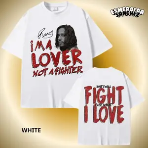 Russ I’m A Lover Not A Fighter Shirt – Emotional Rap Lyrics Tee for Fans, Vintage Bootleg Rapper Merch