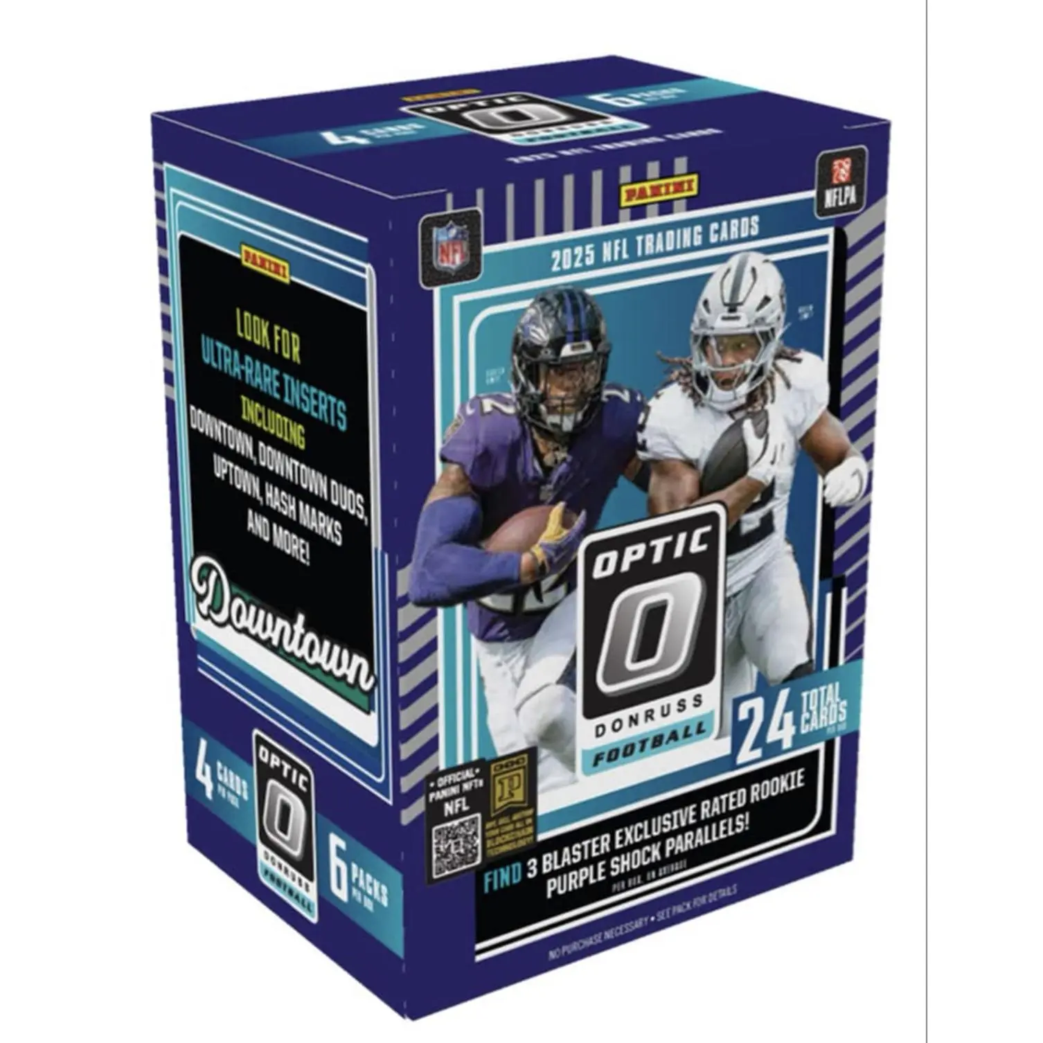 Random Team spot (20) 2024 Optic NFL Trading Cards 20x Box with Ultra-Rare Inserts Downtown,Uptown,Hash Marks and More