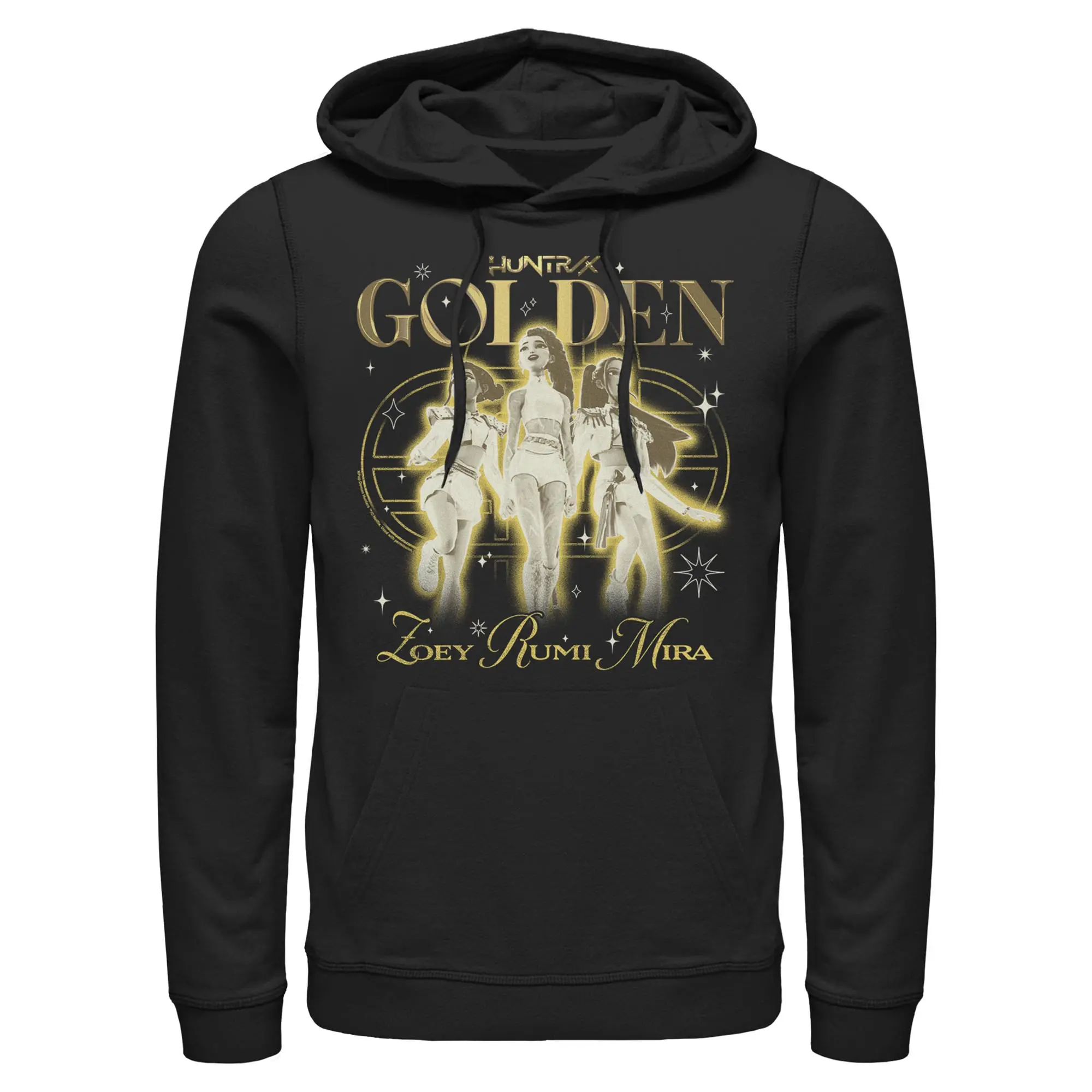 Men's KPop Demon Hunters Huntrix The Golden Girls Graphic Hoodie, Menswear Casual Long Sleeve Pullover Lightweight Top, Sweatshirts