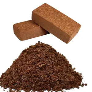 2 Pack Organic Fiber Coconut Bricks for Planting, Gardening, Potting Soil Substrate 5x10x20cm