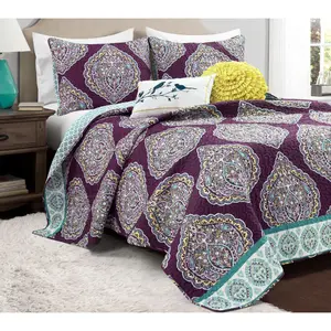 Lush Decor Harley Quilt 5-pc Set F/Q