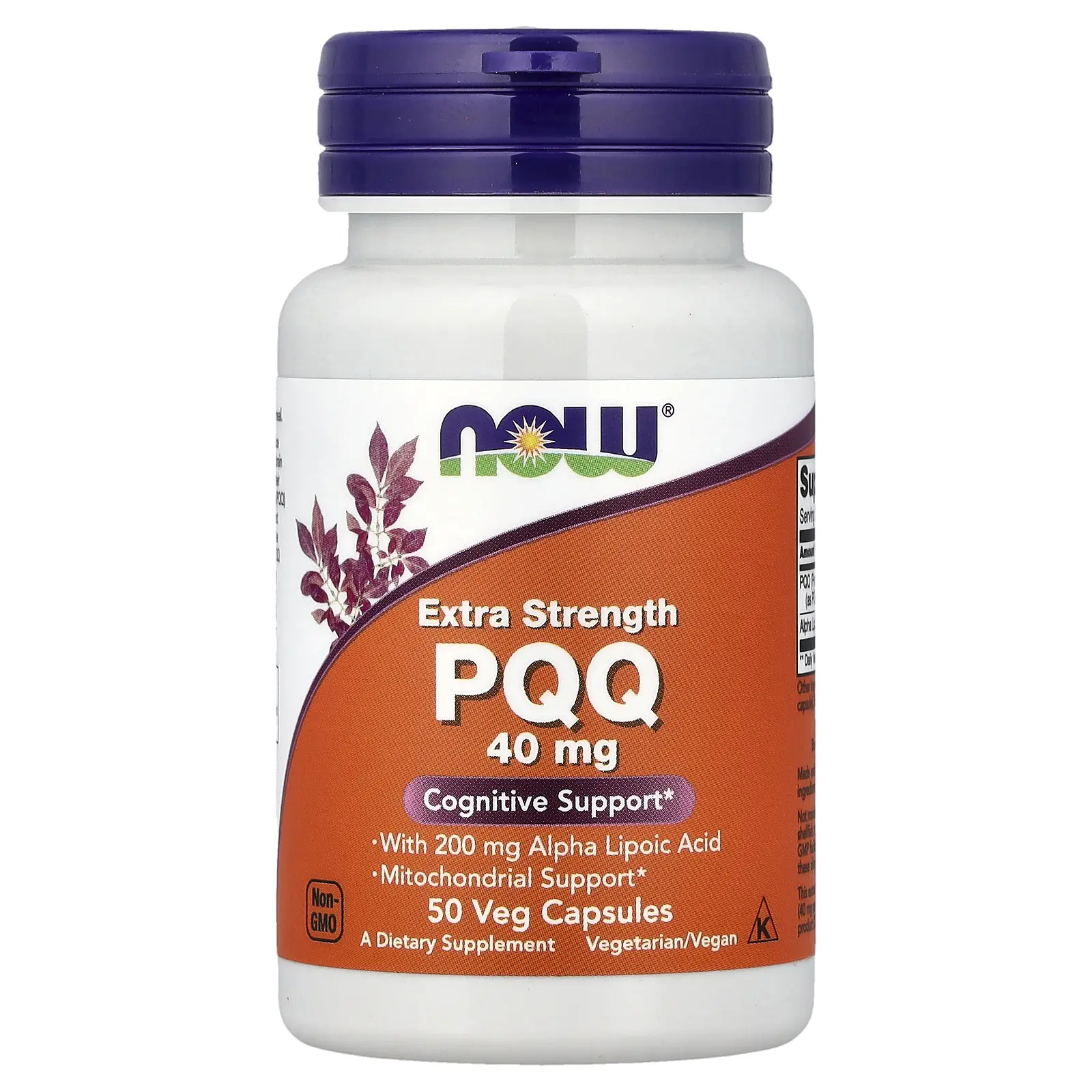 NOW Foods PQQ With Alpha Lipoic Acid, 50 Veg Capsules
