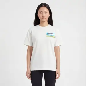 SnowDay Banana Split Tee White Casual T-Shirt with Colorful Logo Design for Everyday Wear Comfortable Fit