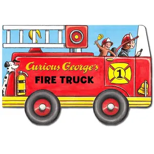 Curious George's Fire Truck (Mini Movers Shaped Board Books) (Curious George) by H. A. Rey [Board book]