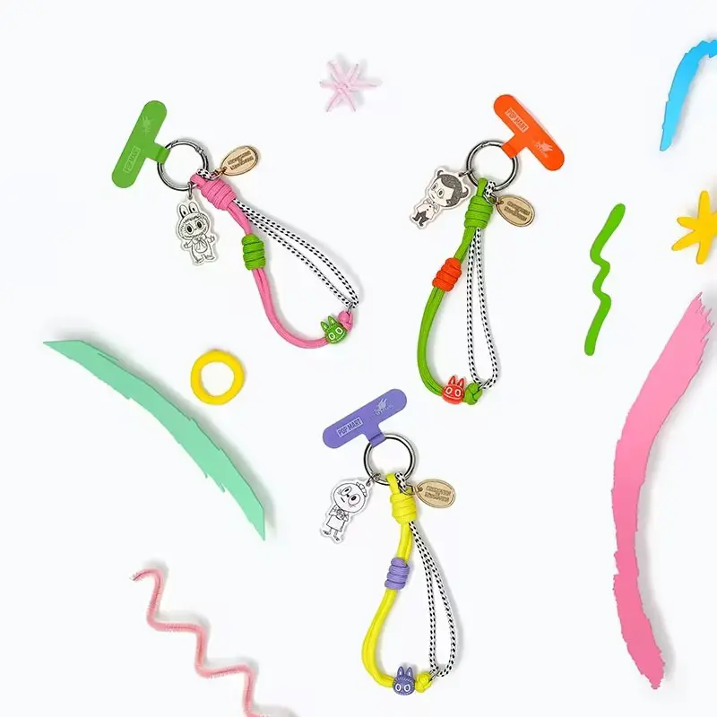 POP MART The Monsters 10th Anniversary Phone Charm Series Mystery Blind Box, 3-Count Collectible Phone Accessories