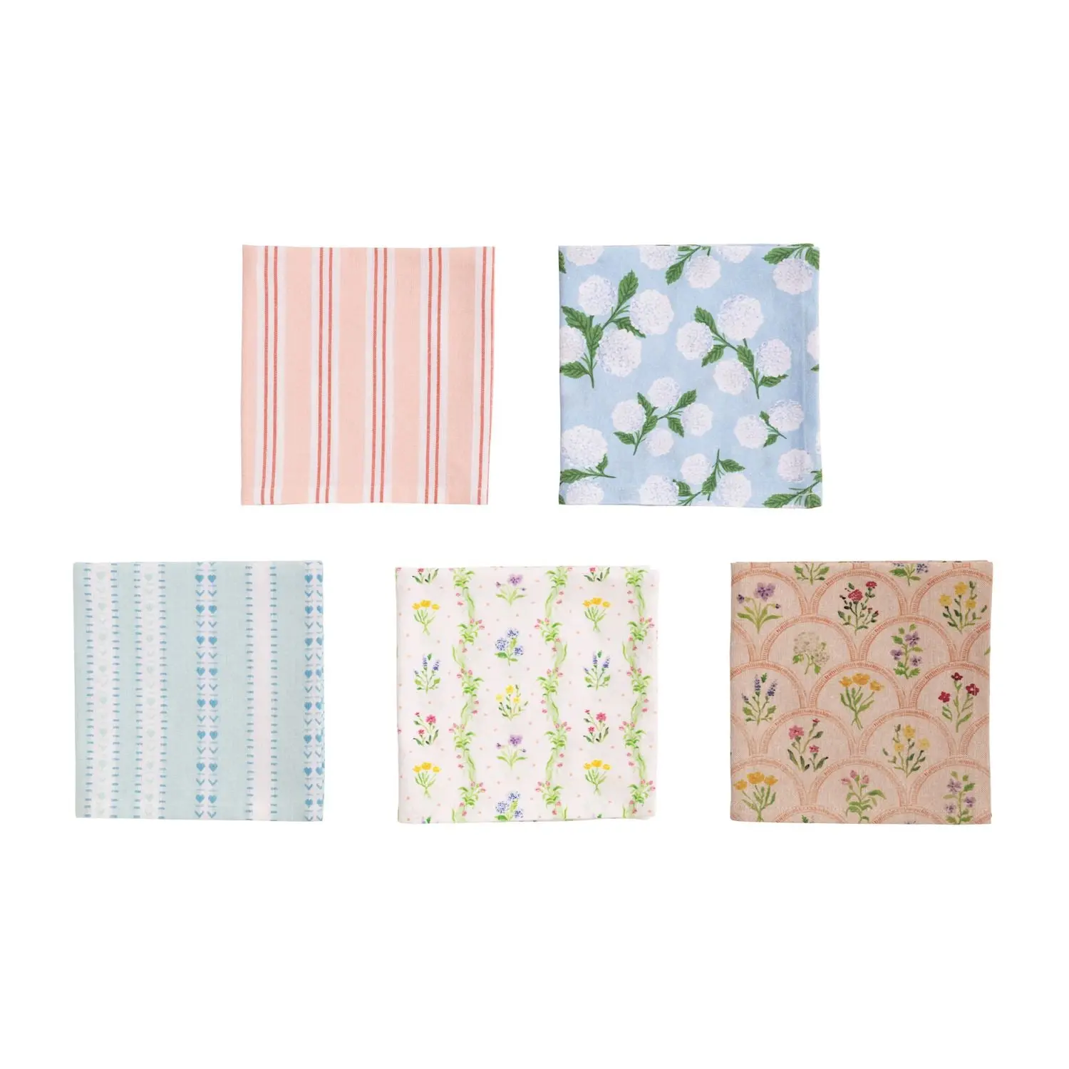Mud Pie Floral Patterned Towels