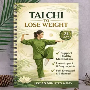 21-Day Tai Chi Fat Loss Plan Manual, Gentle Low-Intensity Exercises, Boost Metabolism, Improve Joint Health, Gradual Weight Loss Goal