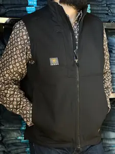 ARIAT MEN'S REBAR DURACANVAS BLACK VEST
