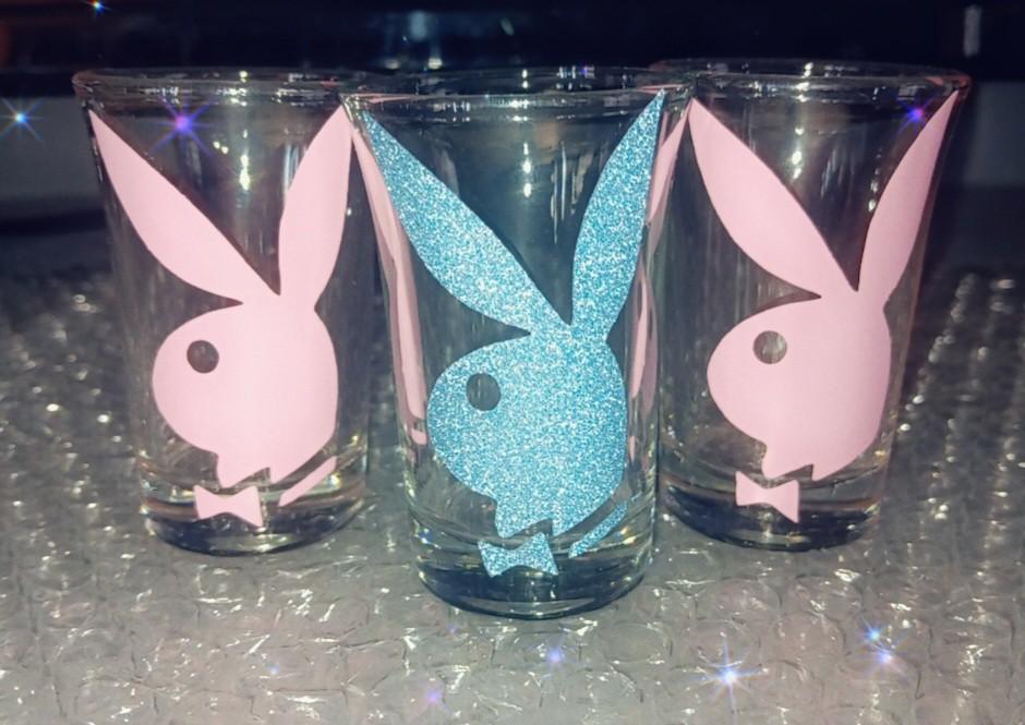 3 Pc Bunny Shotglass Set, Shotglasses, Bar Glasses, Drinkware