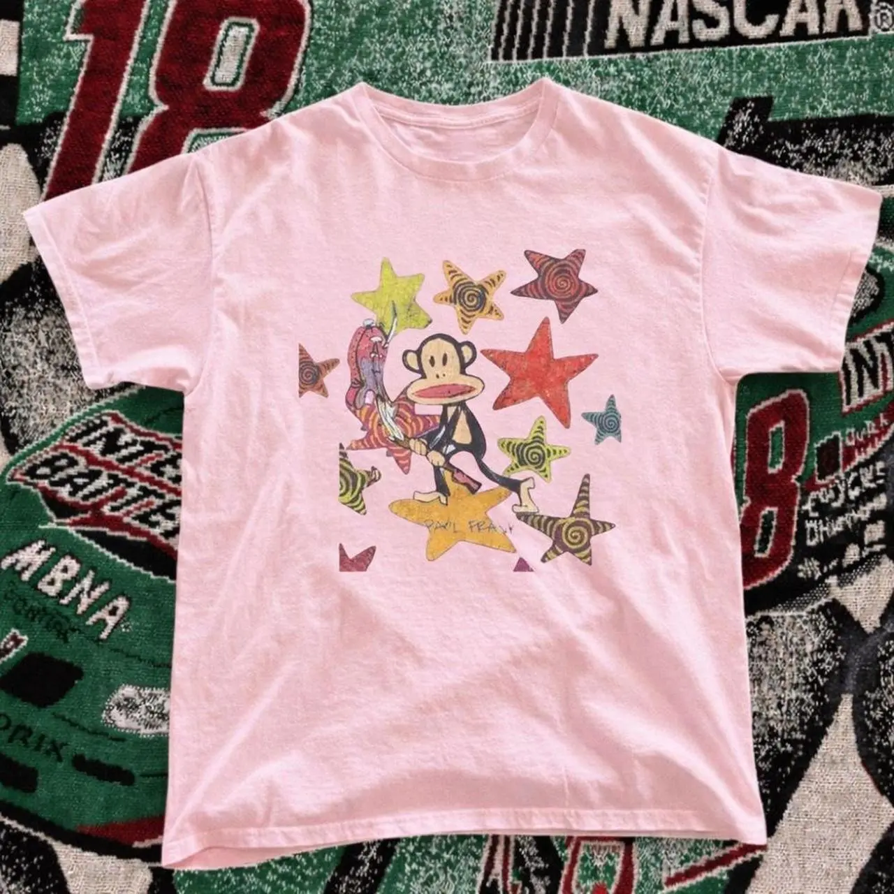 Paul Frank Pink Vintage baby tee, Y2K Cute Monkey Tee, 90s Graphic baby tee, Vintage Retro Style, Gift for Women Men