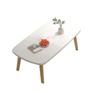 Foldable Coffee Table, 31.50 * 19.68 * 17.32Inch Folding Floor Table, Minimalist Display Wooden Floor Desk, Foldable Low Table Ideal Fit in Small Spaces, Study, Home, Bedroom, Tea Room