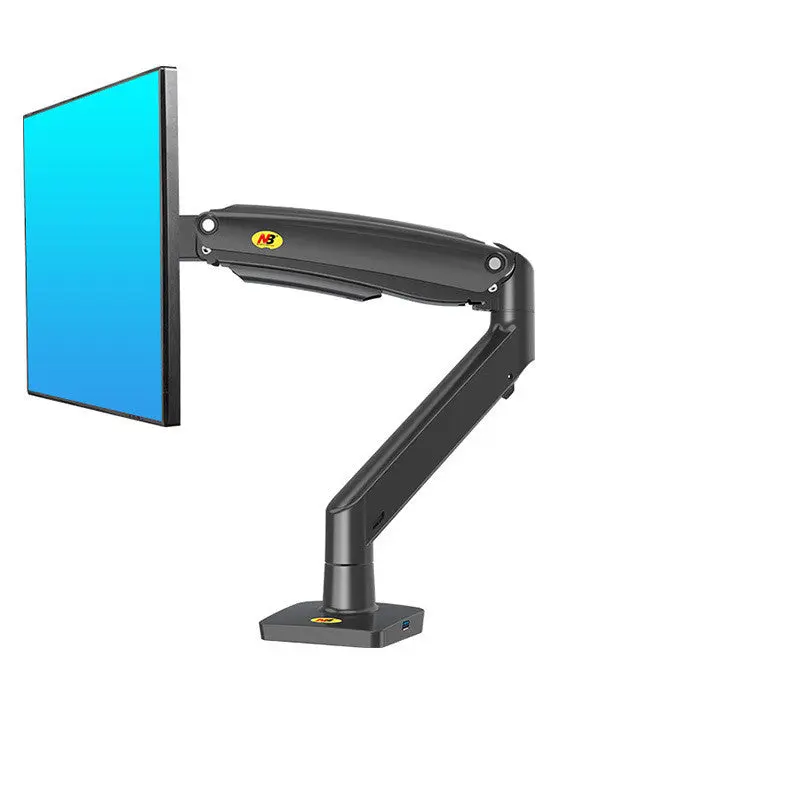 Computer Monitor Stand - Desktop LCD Telescopic, Rotating, Adjustable Height Shelf for Dual Monitors