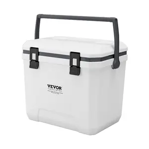 VEVOR Portable Cooler, 21 QT Hard Cooler with Ice Retention, Heavy - Duty Handles and Strap, Lightweight Rigid Material Insulated Portable Cooler, Suitable for Family Picnics and Short TripsVEVOR Super Brand Day