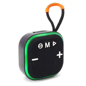 PROSCAN Portable Bluetooth Speaker, LED Multicolor Light Up, w/FM Radio and Keychain