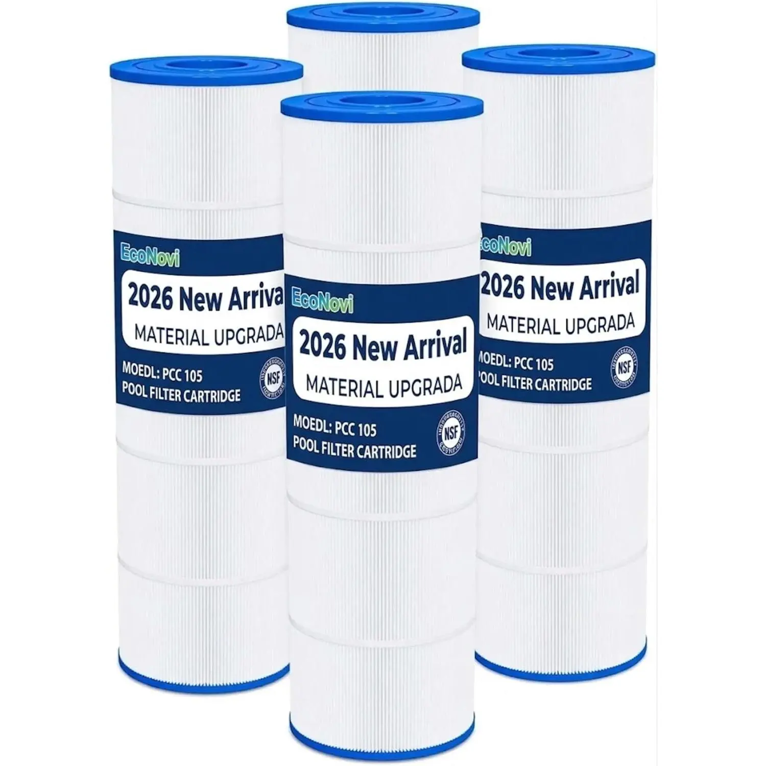 CCP420 Pool Filter Cartridges Compatible with Pentair Clean & Clear Plus 420, Replacement for Pentair R173576, C-7471, 178584, Pleatco PCC105-PAK4, 4×105 sq.ft, 4 Pack