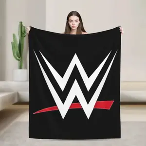 WWE soft flannel blanket, warm and comfortable, suitable for living room, office, sofa decoration, multi-purpose gift