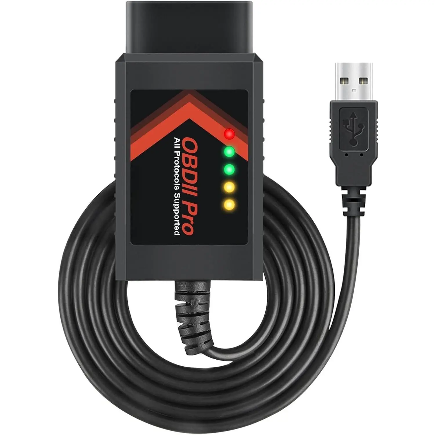 ELM327 OBD2 Adapter Compatible with F150 F250 and More, for MS/HS CAN Automatically , OBDII Diagnostic Scanner via USB for Windows only