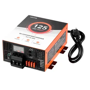 VEVOR RV Power Converter, 125 Amp, 110V AC to 12V DC RV Converter Battery Charger, Multi Stage Smart Charging, 13V to 16.5V Operating Range, Compatible with Lithium Lead Acid Battery, for Camper