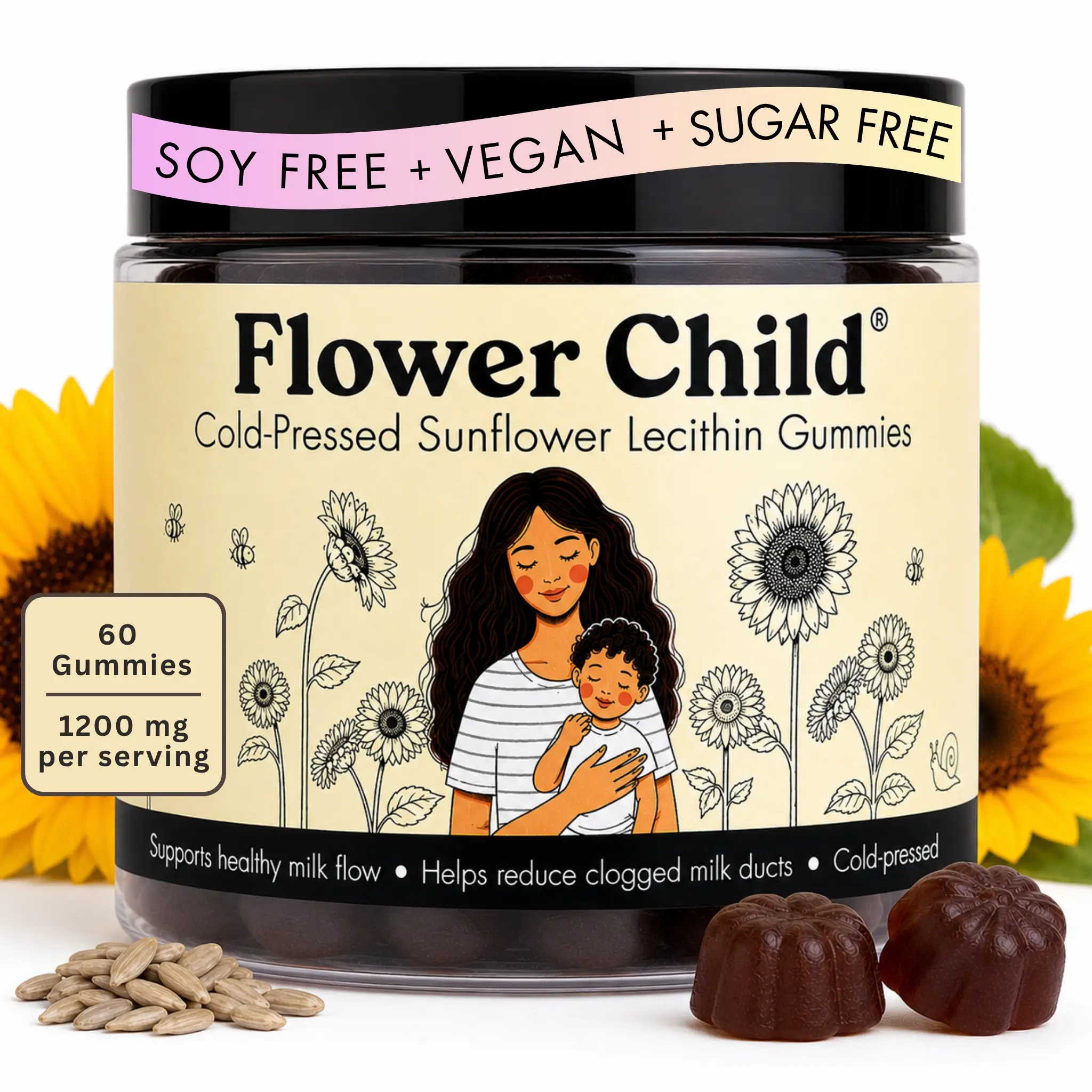 Flower Child Sunflower Lecithin Gummies Flower Child Sunflower Lecithin Gummies