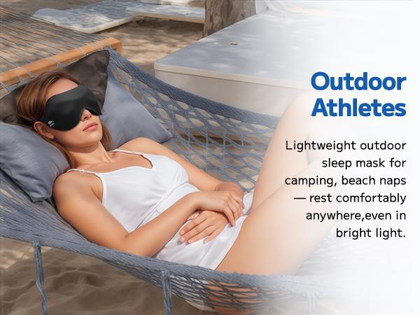 FACEMOON 3D Sleep Mask Light Blocking | Zero-Pressure Eye Cups for Night Shift Day Sleep | Lightweight Comfort | Night Routine