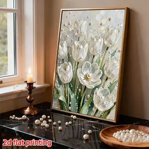 2026 New Pearl Painting DIY Diamond Art Kit, Handcraft, 3D Tulip Effect, Unique Gift for Mother's Day, Father's Day, Birthday, Bedroom, Living Room Decor