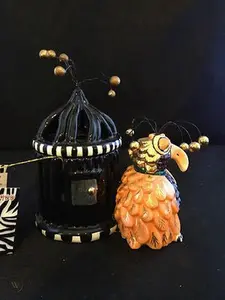 Blanche Bird Cage Votive Holder - By Sealed with a Kiss