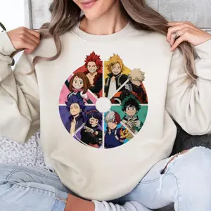 Funny My Hero Academia Characters Anime Hoodie, Mha Anime Sweatshirt, Gift For Anime Fan Shirt, Unisex Sweater Pullover Tee
