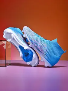Unisex High-Top Football Cleats, Anti-Slip Durable Professional Training Shoes, High Performance Design, Natural & Artificial Grass Use