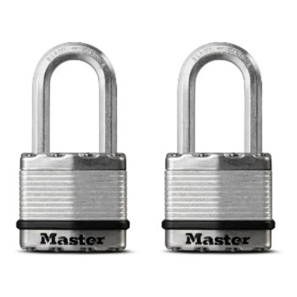 212 MAIN Master Lock M1XTLFCCSEN 1.5 in. Security Lock Padlock - Pack of 2, Mag Shackle, Weatherproof, Dual Armor, Ball Bearing, Chisel Resistant, Steel Core