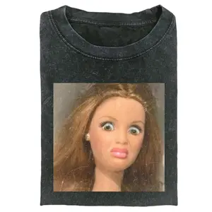 Funny Meme T-Shirt with Shocked Doll Face Print – Viral Facial Expression Tee for Sarcastic Humor Lovers – Trendy Unisex Graphic Shirt, Men&Women's Top for Daily Wear...