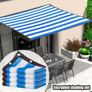 Multi-Size Blue Thick Sunshade Net, Waterproof Mesh Fabric, Privacy Screen, Outdoor Shade Cover, for Greenhouse, Garden, Patio Plants