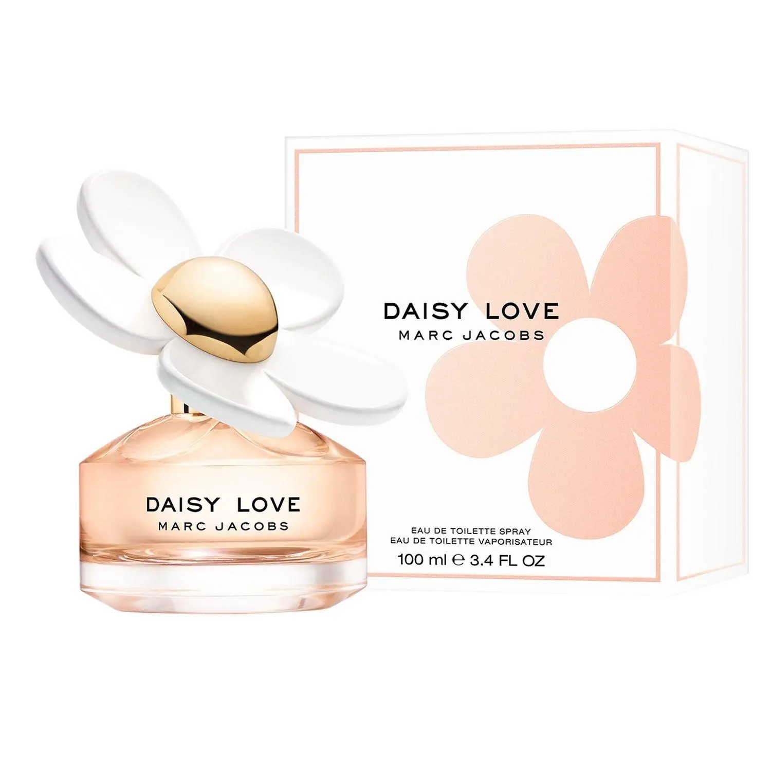 Marc Jacobs Daisy Love Eau de Toilette Spray for Women, 3.3 fl oz - Fresh, Floral, Long-Lasting Fragrance for Women