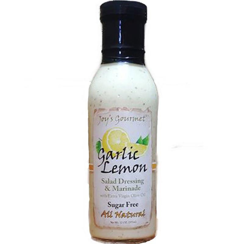 Garlic Lemon Salad Dressing and Marinade 12oz Dip Sauce