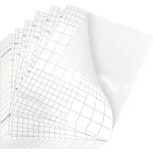 Glossy Clear Self-Adhesive Overlay Laminating Sheet Contact Papers, 7 X 8 Inches, Single-Sided, for Easy Application of Paper Suncatcher ' Crafts, 3 Mil, Pack of 20