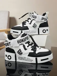 Autumn Winter New High-Top Men's Shoes, Trendy Comfortable Thick Sole Sports Sneakers, Ideal for Daily Wear, Trendy Walking Sneaker