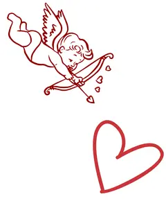 Cupid Cross Stitch Pattern - Sweet Cherub with Heart Design for Beginners - Easy-to-Read Symbols - Affordable Pricing - Perfect for Romance Projects