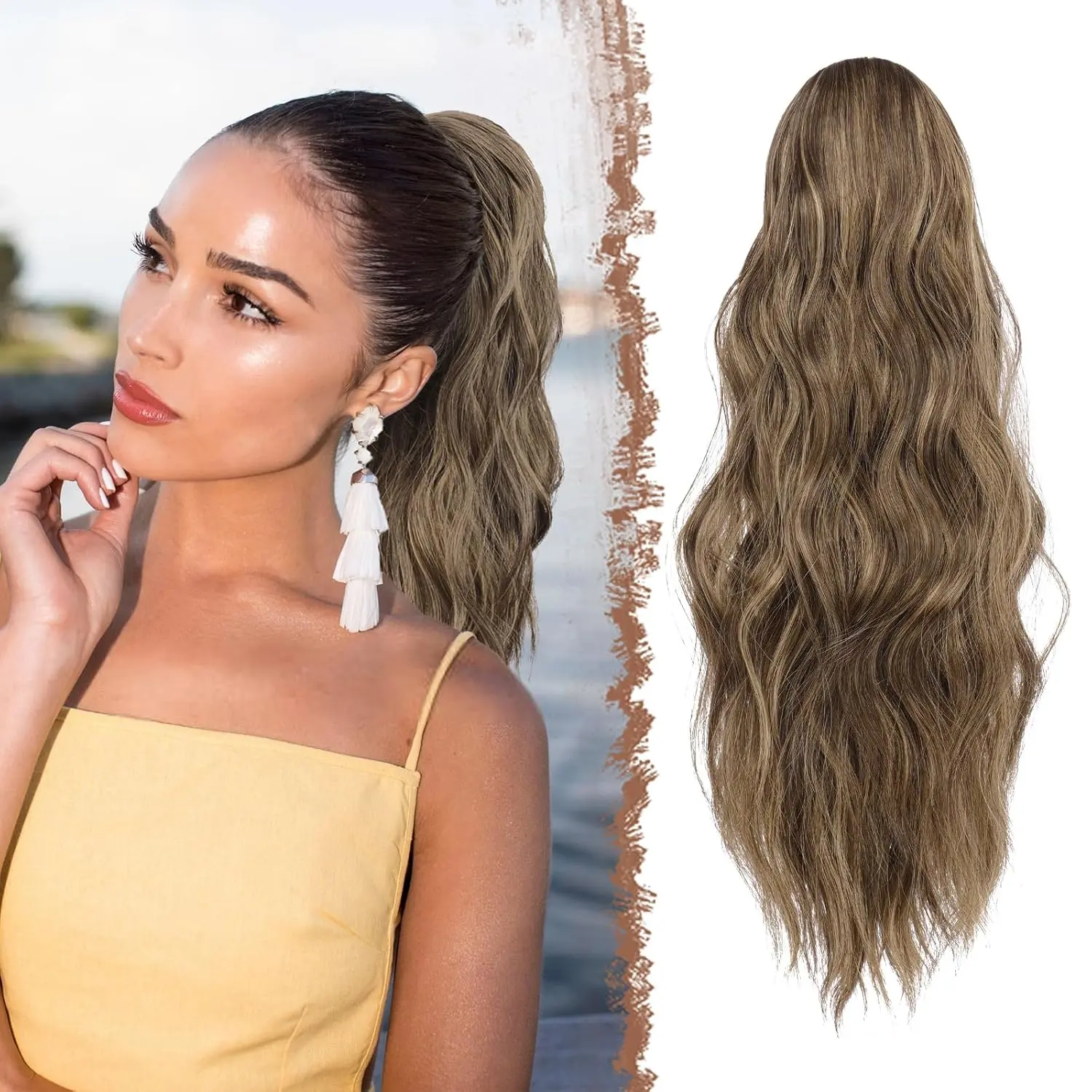 8/14# Brown Mixed Honey Blonde