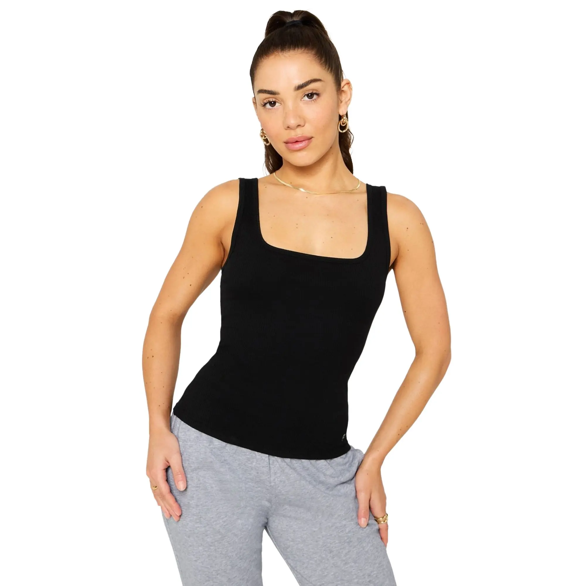 Fabletics Women's Daily Rib Square Neck Tank