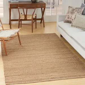 Nourison Farmhouse Natural Jute Flatwoven Area Rug Nourison Farmhouse Natural Jute Flatwoven Area Rug
