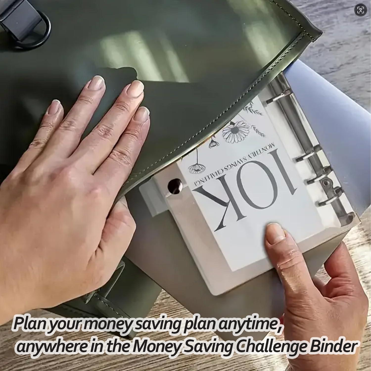 A6 12 Month Money Saving Challenge Binder, 1 Count Money Saving Budget Binder with Cash Envelopes, Savings Challenge Planner, Monthly Budget Planner, Savings Challenges Book for Home Office, 2026 New year Valentine's Day Gift #GLOBAL PICKS