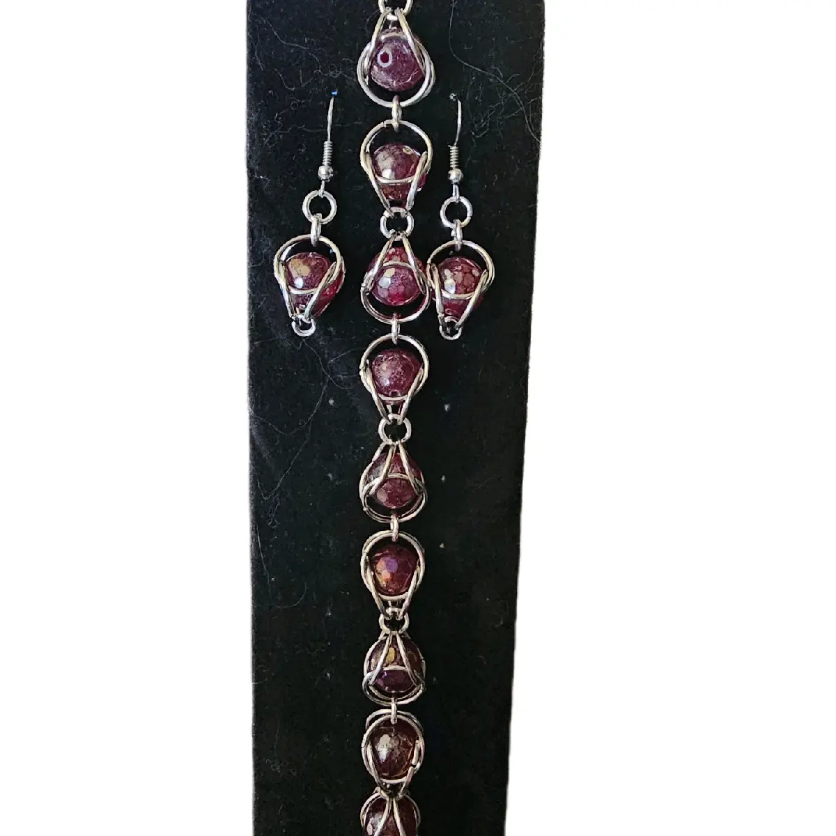 Chainmail Bracelet and Earrings