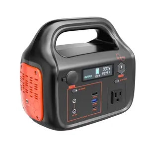300W Portable Power Station, 299.5Wh Solar Generator( Solar Panel Optional) with AC Outlet/ DC Ports/3 USB Ports Backup Battery/Power Supply for Qutdoor Trip Camping Emergency Survival Gear Travel Hunting