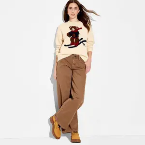 Women's Crewneck Pullover Heritage Novelty Sweater - Wild Fable
