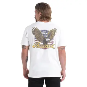 🦅🇺🇸🔥Thorogood Freedom Eagle Inspired USA Patriotic Graphic T-Shirt Unisex Cotton Jersey Casual Streetwear Tee Short Sleeve Top for Men Women All Season Wear